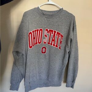 Ohio State vintage worn Gray crewneck